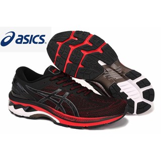 ASICS K27 mens stable cushioning shock absorption running shoes black red