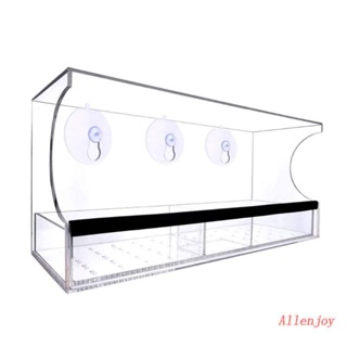 Joy อุปกรณ์ให้อาหารนก แบบปุ่มดูดสุญญากาศ สําหรับให้อาหารนกฮัมมิ่งเบิร์ด หน้าต่าง