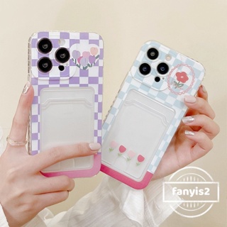 เคสโทรศัพท์มือถือแบบนิ่ม ใส ลายดอกไม้น่ารัก พร้อมช่องใส่บัตร สําหรับ Realme C35 C30 10 Pro+ C33 C25Y C31 C21 C20 C15 C12 C11 Realme 9 8 5 8