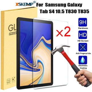 ฟิล์มกระจกนิรภัยกันรอยหน้าจอแท็บเล็ต 9H กันรอยขีดข่วน สําหรับ Samsung Galaxy Tab S4 10.5 T830 T835 2 ชิ้น