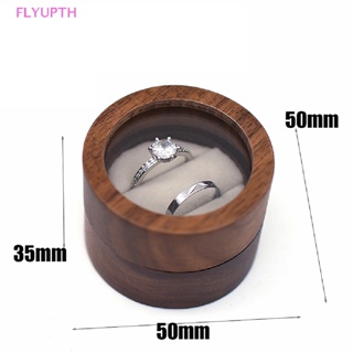 Flyup กล่องไม้ สําหรับใส่เครื่องประดับ แหวน ต่างหู สร้อยคอ