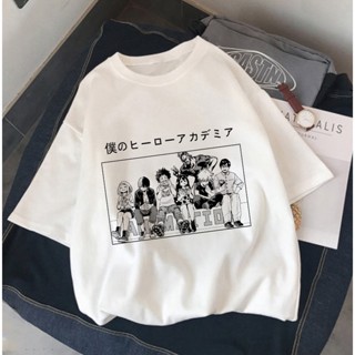 My Hero Academia Shoto Todoroki Print Oversized T Shirt Female Harajuku T-shirts Cartoon Character_04