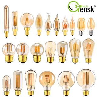 โปรโมชั่น Flash Sale : Vitange หลอดไฟ LED Edison E12 E14 E27 1W 2W 3W 4W 6W 8W C7 T22 C35 A19 G40 G80 ST45 ST64 หรี่แสงได้ สีขาวอบอุ่น สไตล์เรโทร สําหรับตกแต่งบ้าน