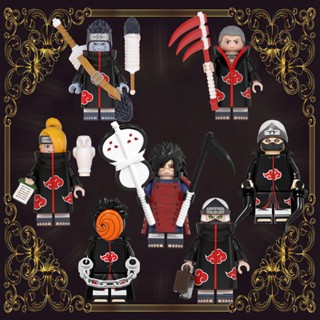 บล็อคตัวต่อ รูปภาพยนตร์ Hoshigaki Kisame Sasori Pein Nagato Tobi Obito ขนาดเล็ก ของเล่นเสริมการเรียนรู้ สําหรับเด็ก