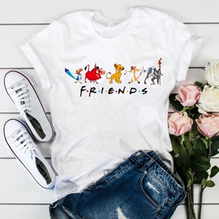 【ins】2020 The Lion King Friends Shirt Cute Simba and His Friends Graphic Tee Animal Kingdom Shirt Fu_01