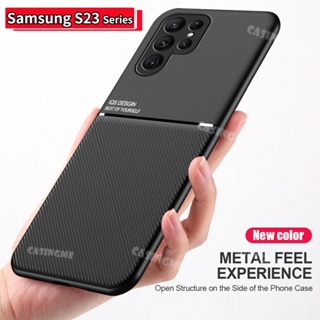 เคสโทรศัพท์มือถือหนัง กันกระแทก แบบแม่เหล็ก สําหรับ Samsung Galaxy S23 Ultra 5G S23 Plus S23Ultra S23+ 2023 S22 Ultra Plus 5G