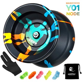 Magicyoyo Y01 โยโย่แบริ่ง KK สเตนเลส 10 ลูก พร้อมถุงมือ และถุงมือ 5 Yoyo Stri [12] สําหรับเด็กหัดเล่น