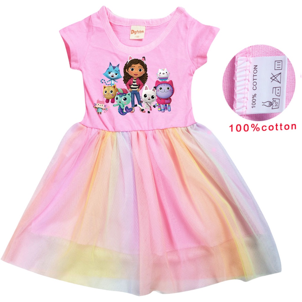 gabbys-dollhouse-ชุดเดรสเจ้าหญิง-แขนยาว-คอกลม-แฟชั่น-สําหรับเด็กผู้หญิง-tm8862
