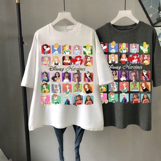 2022 new Ariel Princess Mermaid Cotton printing T-shirt Harajuku summer casual womens T-shirt oversized T-shirt Di_03