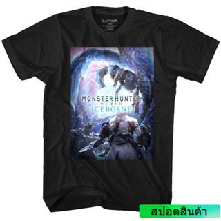 เสื้อยืด พิมพ์ลายเกม Monster Hunter World Iceborne สําหรับผู้ชาย_03