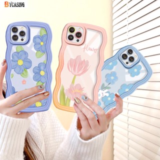 เคสโทรศัพท์มือถือแบบนิ่ม TPU ใส ลายภาพวาดสีน้ํามัน รูปหัวใจ กระต่าย ดอกไม้ ขอบหยัก สําหรับ Samsung A04e A04 A04s A03 A03s A32 A13 A23 A22 M32 A12 A31 A02s A21s A10S A20 A30 A52 A52s A53 A51 A71 BY