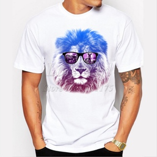 Newest 2015 mens fashion short sleeve summer lion printed t-shirt  funny tee shirts Hipster O-neck popular tops_03