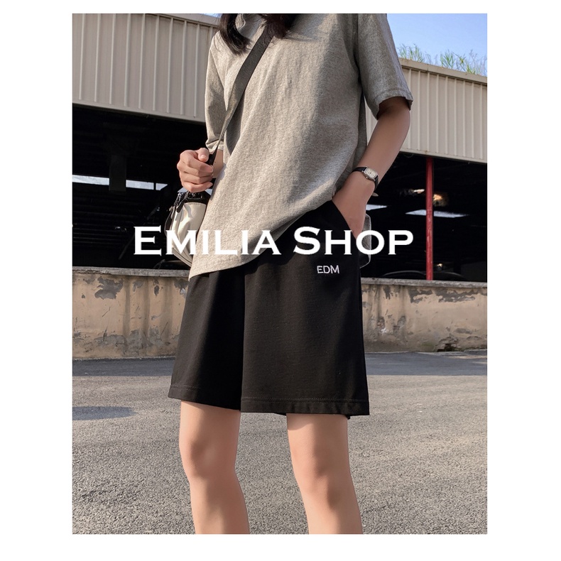 emilia-shop-กางเกงขาสั้น-กางเกงกีฬา-เสื้อผ้าฝ้าย-comfortable-stylish-พิเศษ-fashion-a24l061-36z230909