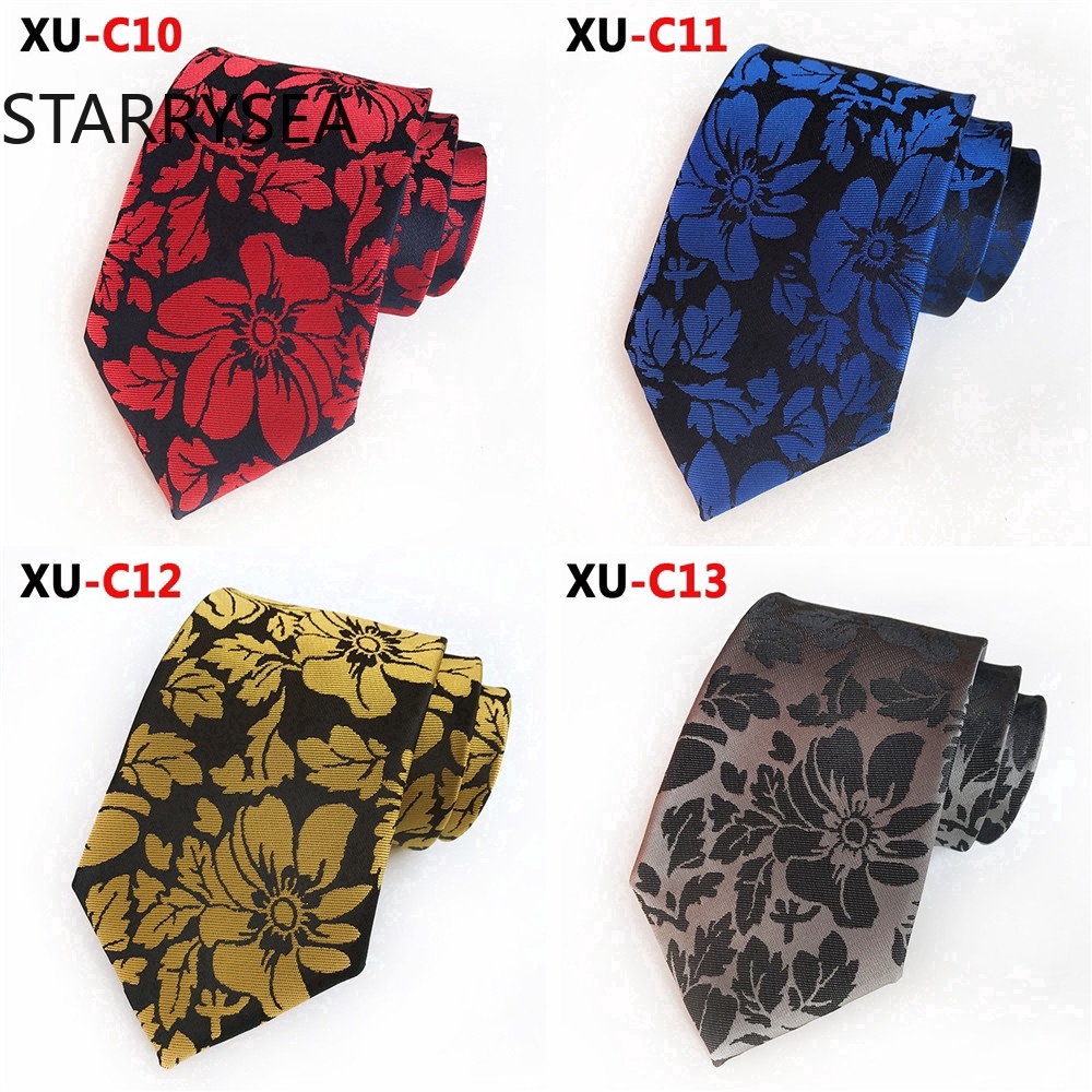 8cm-silk-jacquard-woven-gray-black-rose-blue-phoenix-tail-floral-ties-neckties-mens-fashion-luxury-tie