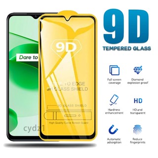 กระจกนิรภัย 9D แบบเต็มจอ สําหรับ Realme C55 C53 C51 C35 C33 C30s C30 C31 C25 C25s C25y C21 C21y C20 C17 C15 C12 C11 C3 4G 5G 2023