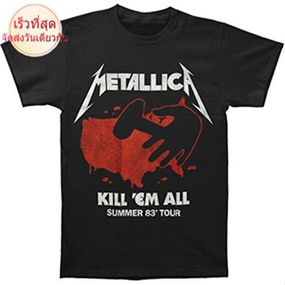 Wew23e23 เสื้อยืด ผ้าฝ้าย พิมพ์ลาย Metallica Kill Em All 83 11196 สําหรับผู้ชาย