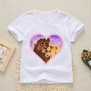 Short Sleeve Casual T-Shirt Printed The Lion King Summer Fashion For Boys And Girls 3-13 Years 2022_05