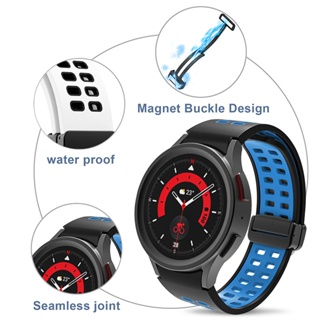สายนาฬิกาข้อมือแม่เหล็ก รูปตัว D สําหรับ Samsung Galaxy watch 4 5 44 มม. 40 มม. 4 classic 46 มม. 42 มม. Galaxy watch 5 pro 45 มม.
