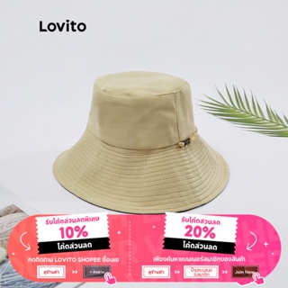 ภาพขนาดย่อของภาพหน้าปกสินค้าLovito หมวก กันแดด แฟชั่นสี แบบเรียบ สไตล์ลำลอง L18M338 (สีน้ำเงินเข้ม/สีออฟไวท์) จากร้าน lovito.th บน Shopee