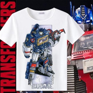 ❁¤Transformers Optimus Prime เสื้อยืดชายภาพยนตร์ Megatron Bumblebee อุปกรณ์ต่อพ่วงแขนสั้นพี่น้องชุดเสื้อผ้าฤดูร้อน_09