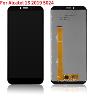 หน้าจอสัมผัส LCD 5.5 นิ้ว แบบเปลี่ยน สําหรับโทรศัพท์มือถือ Alcatel 1S 2019 5024 OT5024 5024D 5024A