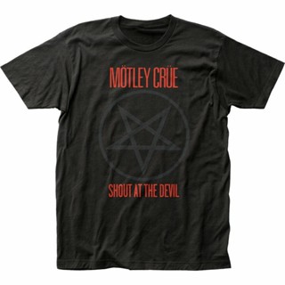 Qiuy5 {พร้อมส่ง เสื้อยืด ผ้าฝ้าย 100% พิมพ์ลาย Motley Crue Shout At Devil โอเวอร์ไซซ์ ไซซ์ XS-6XL สําหรับผู้ชาย