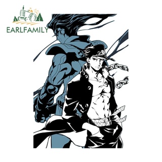 Earlfamily สติกเกอร์ไวนิล ลายกราฟฟิตี้ JOJO กันน้ํา สําหรับติดตกแต่งรถยนต์ ตู้เย็น รถจักรยานยนต์ 13 ซม. x 9.2 ซม.