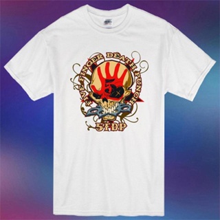 Qiuy5 {พร้อมส่ง เสื้อยืดผ้าฝ้าย 100% พิมพ์ลายโลโก้หัวกะโหลก Death Punch Metal Band โอเวอร์ไซซ์ โอเวอร์ไซซ์ ของขวัญคริสต์