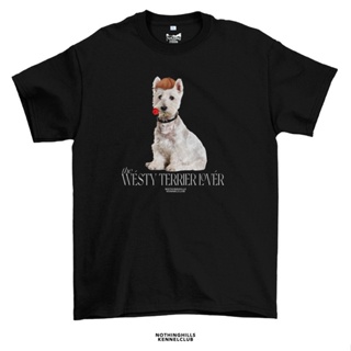 เสื้อยืดลาย "The Westy Terrier Lover  "Classic Cotton Unisex by 【Nothing Hills】_02