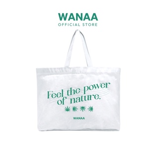 [GWP] WANAA Tote Bag กระเป๋าถือสกรีน สีขาว กระเป๋าถือ กระเป๋าสะพายข้าง