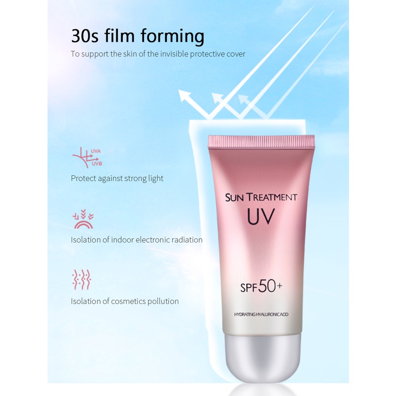 spf50-ครีมกันแดด-pa-กรดไฮยารูลอนิก-ให้ความชุ่มชื้น-ติดทนนาน-ป้องกันรังสียูวี-60-กรัม