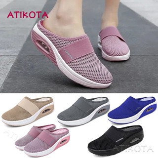 【ของแท้】Atikota รองเท้าแตะลําลอง น้ําหนักเบา ระบายอากาศ กันลื่น ขนาดใหญ่ สําหรับสตรี LU3O