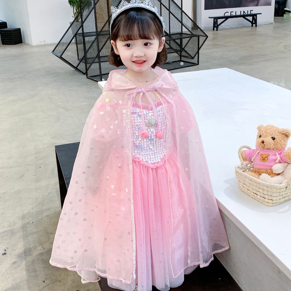 ชุดเดรสกระโปรง-สําหรับเด็กผู้หญิง-แขนสั้น-สไตล์เจ้าหญิงเอลโล่-2023-szwd