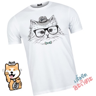 เสื้อยืดลายแมวขาว White cat T-Shirt_02