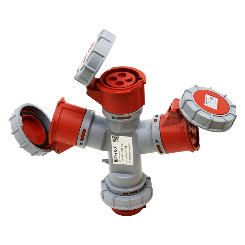 ปลั๊กแยกสามทางกันน้ำ HTN 10141 (3P+E) 16A IP67 DAKO | Shopee Thailand