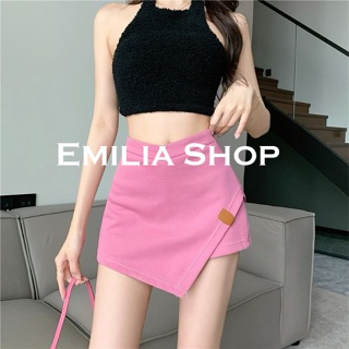 EMILIA SHOP  กระโปรงสั้น กระโปรงยีนส์ เสื้อผ้าแฟชั่นผู้หญิง สบาย สวย Korean Style ทันสมัย A23M03D 36Z230909