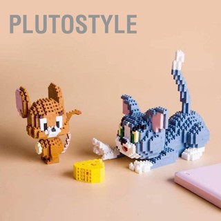 PLUTOSTYLE ไมโครอนุภาคประกอบบล็อกตัวต่อรูปแบบสัตว์บล็อกตัวต่อก่อสร้างเครื่องประดับของเล่น