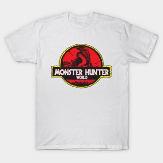 นักล่ามอนสเตอร์  Men t-shirt Monster Hunter World tshirt Women t shirt_01