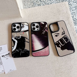 เคสโทรศัพท์มือถือกระจก กันกระแทก ลายการ์ตูนผู้หญิงหมึกน่ารัก สําหรับ iPhone 14promax 14plus 13 Pro MAX 12 11 Pro MAX 14pro xsmax XR x XS 7 12mini 13mini