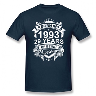 Men T-Shirt Born In 1993 29 Years for Birthday Gift T Shirt Harajuku Clothing Short Sleeve 100% Cotton Graphics Tsh_03
