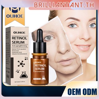 ใหม่ Retinol Anti Aging Removal Wrinkle Serum Firm Lift Fade Fine Lines Moisturizing Face Essence Skin Care Brighten Repair เครื่องสำอาง Bri