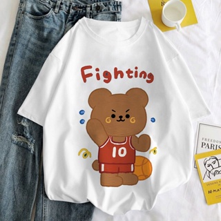 Cute Little Bear Kawaii Graphic Print T-shirt Women Men Harajuku Aesthetic White Tops Summer Fashion Female T Shirt_07