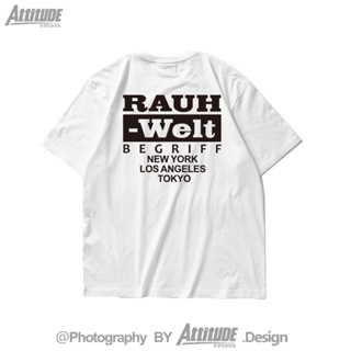 เสื้อยืดแขนสั้น คอกลม ผ้าฝ้ายแท้ พิมพ์ลาย Porsche RWB Kei Nakai World Cruise ATTITUDE ดัดแปลง