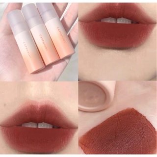 Cappuvini Nude Velvet lip Clay ลิปโคลน เนื้อแมตต์ ลิปครีม ลิปทินท์ นุ่ม กันน้ํา