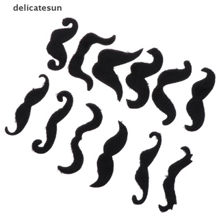 Delicatesun 12 ชิ้น / เซต หนวดปลอม สีดํา กาวในตัว ตลก แม็กซิกัน แปลกใหม่ ปาร์ตี้ จัดหา ดี