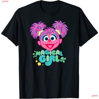 เสื้อยืดลำลอง Sesame Street Abby Cadabby Magical Girl T-Shirt Popular T-shirtsD(c_03