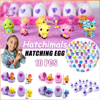 10Pcs 3-6years เด็กน่ารัก Hatchimals ฟักไข่ Interactive ของเล่นเพื่อการศึกษาอีสเตอร์ของขวัญ Mini Capsule ของเล่น-FE