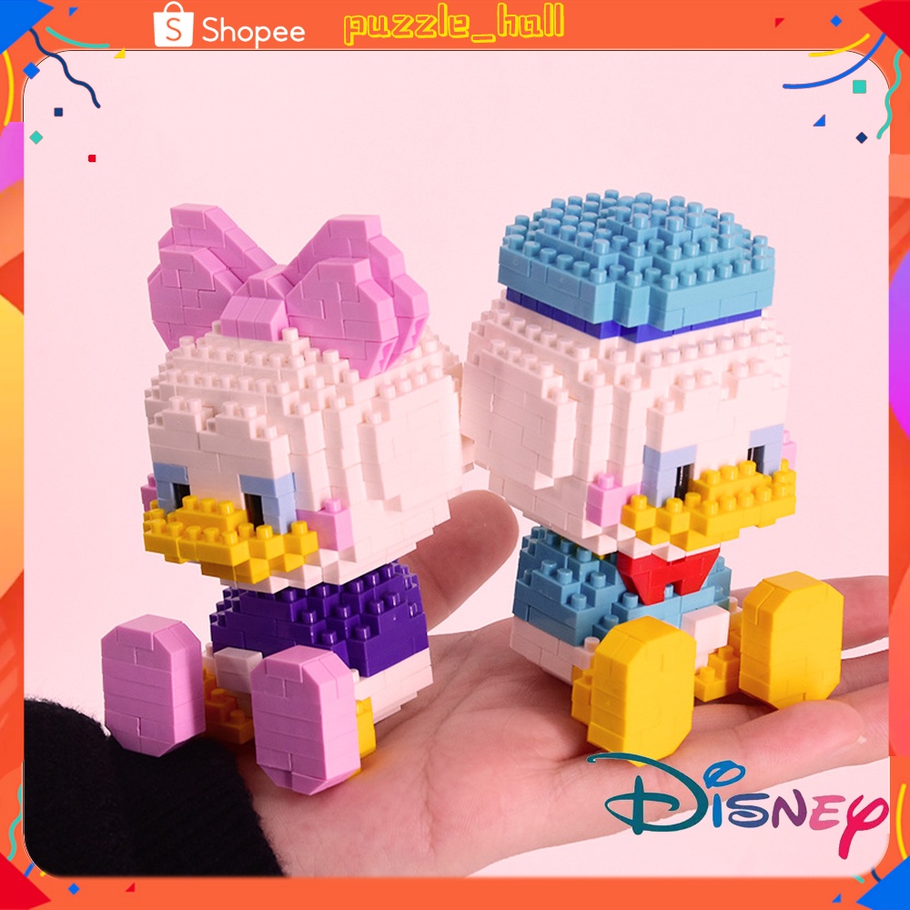 [ในสต็อก]Nano Blocks Disney Mickey Minnie การ์ตูนน่ารักเพชร Micro ...