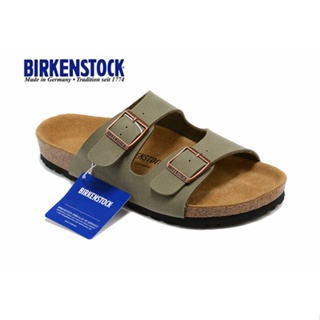 【Original】Birkenstocks two-button grey oil wax sandals 34-43