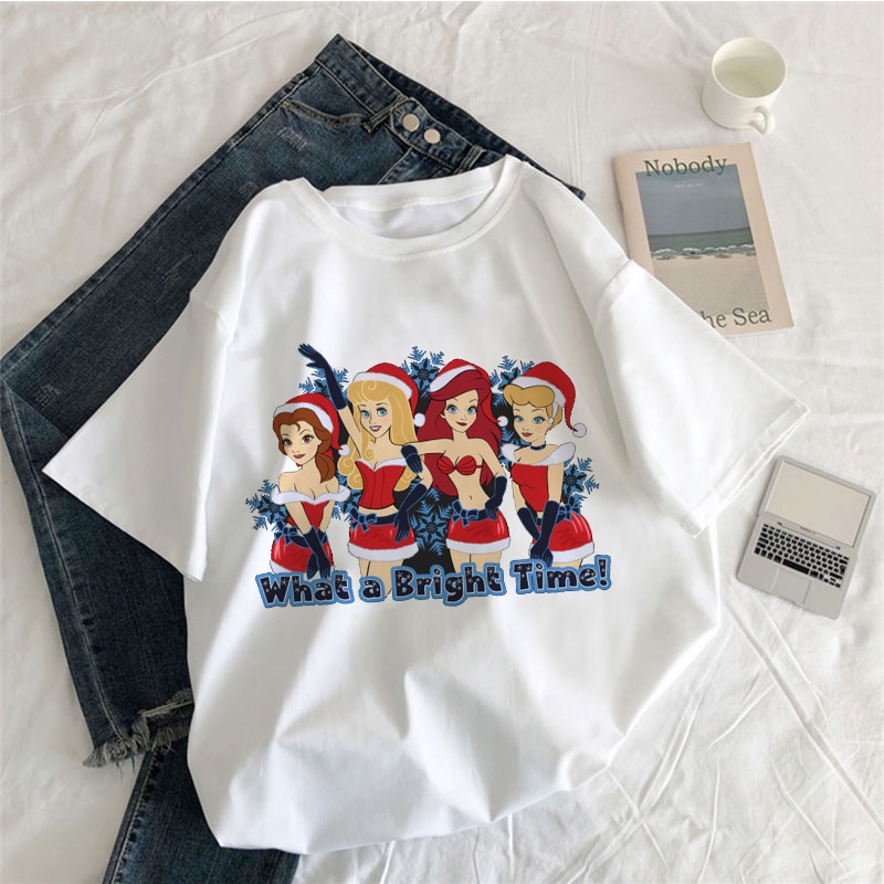 disney-funny-fat-snow-white-print-t-shirt-for-women-summer-cartoon-top-t-shirt-fashion-men-and-women-01